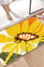 Feblilac Rectangular Sunflower Tufted Bath Mat @Joy's design