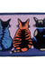 Feblilac Cute Three Cats Tufted Bath Mat