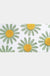 Feblilac Green Daisy Long Runner Rug Tufted Bath Mat