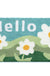 Feblilac Flowers and Mountains Tufted Bathroom Mat Toilet U-Shaped Floor Mat