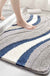 Feblilac  Grey White Wave Bath Mat