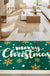 Feblilac Green Merry Christmas and Snow PVC Coil Door Mat