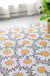 Feblilac White Daisy PVC Coil Door Mat