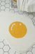 Cute Fried Egg Bath Mat, Lovely Bathroom Rug, White Yellow Bath Rug, Multiple Sizes Available