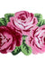 Feblilac Three Pink Rose Tufted Bathmat