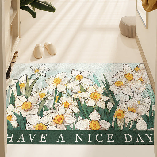 Feblilac Narcissus Garden PVC Coil Door Mat