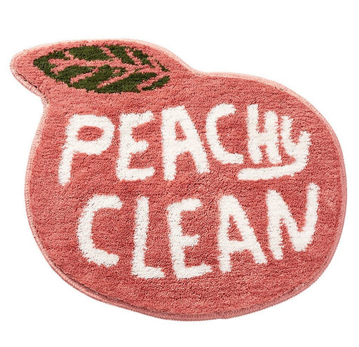 Feblilac Cute Peach Lemon Bath Mat, Bathroom Rug, Door Mat