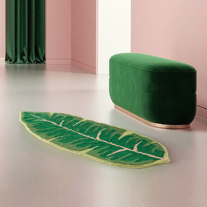 Tufting Leaf Bath Mat