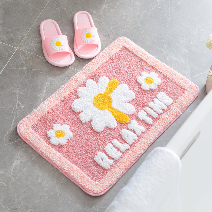 Feblilac Relax Time Daisy Bath Mat