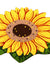 Feblilac Woven Acrylic Fibers Sunflower Door Mat