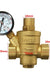 Adjustable DN15 Bspp Brass Water Pressure Reducing Valve with Gauge Flow