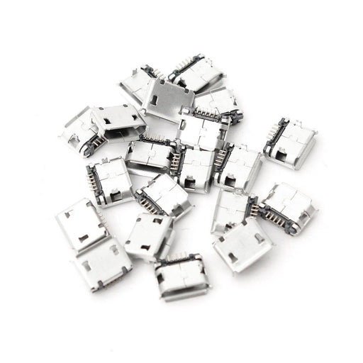 20Pcs Micro USB Type B Female Socket 5 Pin SMT SMD DIP Jack Connector Port