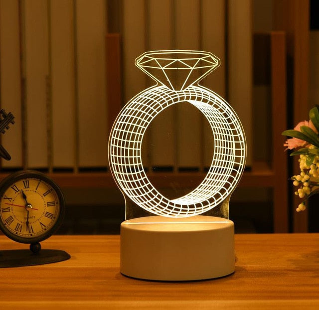 Acrylic Led Night Light - Okeihouse