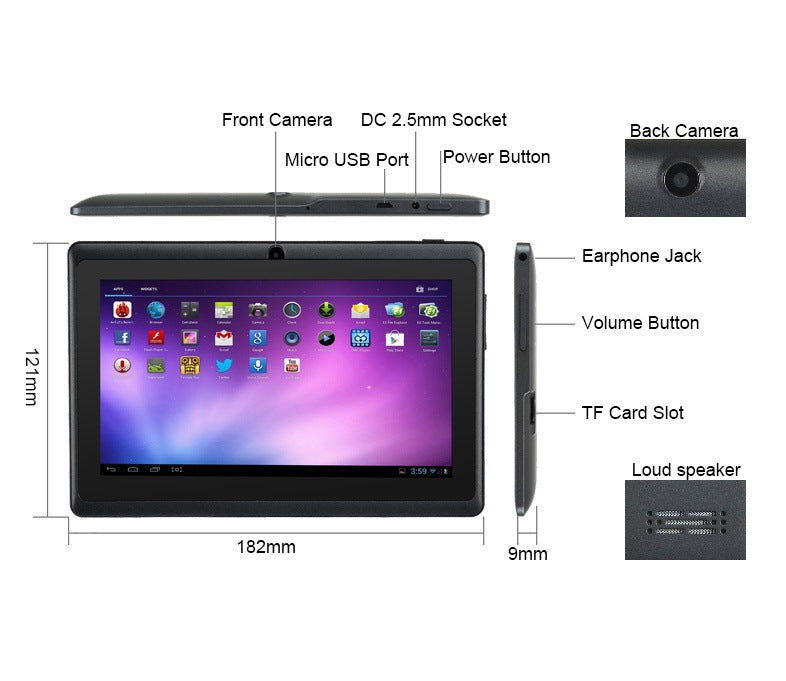 Children's 7-inch Tablet Computer Full HD Screen