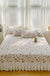 Cotton Lace Embroidery Quilted Bed Cover Series Three-piece Set