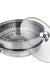 Steamer Cooker Pot Set Pan Cook Food Glass Lids Stainless Steel 28CM