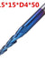 Drillpro NACO-blue 2 Flutes Ball Nose End Mill R0.25/ R0.5/ R0.75/ R1.0 *15*D4*50 Milling Cutter