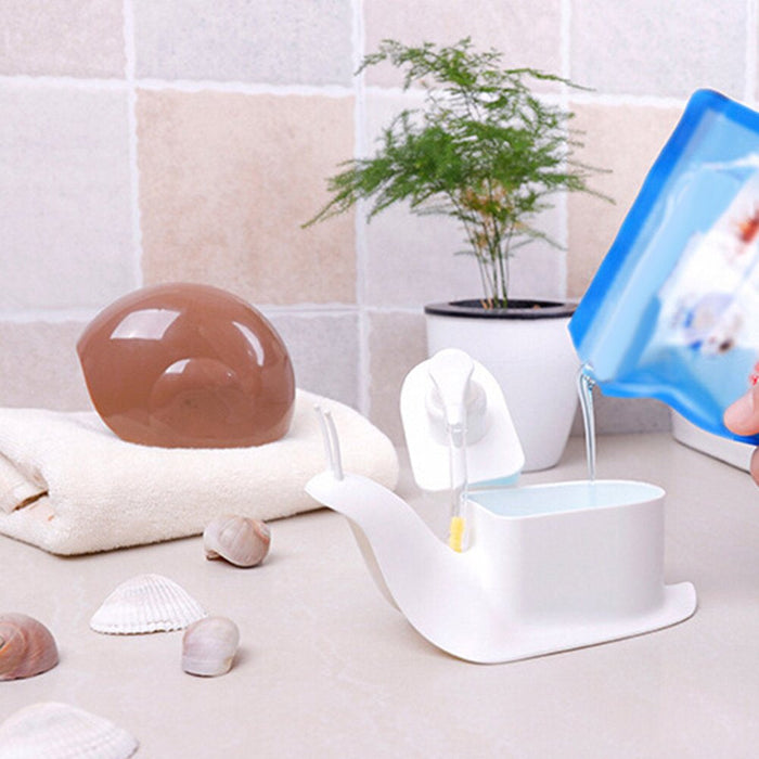 Cute Snail Soap Dispenser for Kitchen Bathroom Etc.Snail Shape Press Type Liquid Soap Dispenser Home Bathroom Shampoo Lotion Bottle