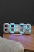 3D Alarm Clock LED Date Display Digital Temperature Snooze Table Wall Hanging