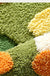 Feblilac Green Moss and Flowers Tufted Bath Mat