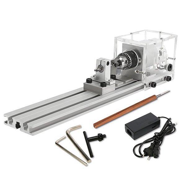 Raitool™ 80W DC 24V Mini Lathe Beads Machine Wood Working DIY Lathe Standard Set