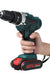 Cordless Impact Drill Driver High/Low 25+3 Gears Speed 2 Battery Set