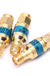 3Pcs 2W 0-6GHz Golden Attenuator SMA-JK Male to Female RF Coaxial Attenuator 10DB + 20DB + 30DB