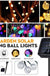 20 LEDs Solar String Ball Lights Garden Decor Lamp Outdoor Waterproof Warm White / Multi-Color
