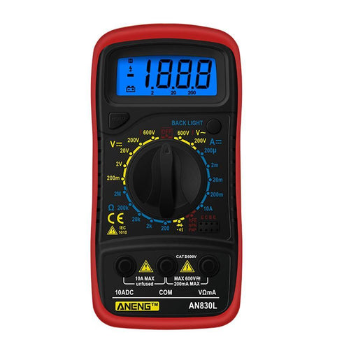 ANENG AN830L Digital LCD Multimeter Profissional Electric Voltmeter Ammeter AC DC OHM Volt Tester Pocket Multimeters