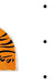 Feblilac Cute Soft Tiger Shaped Animals Tufted Bath Mat