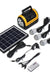 100-240V 3000mAh Rechargeable LED MP3 FM Solar Panel Power Lighting Charging System Set