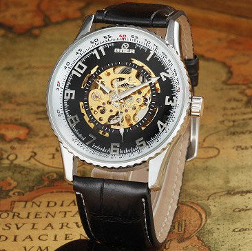 Goer Automatic Mechanical Watch Hollow Out Mechanical Watch