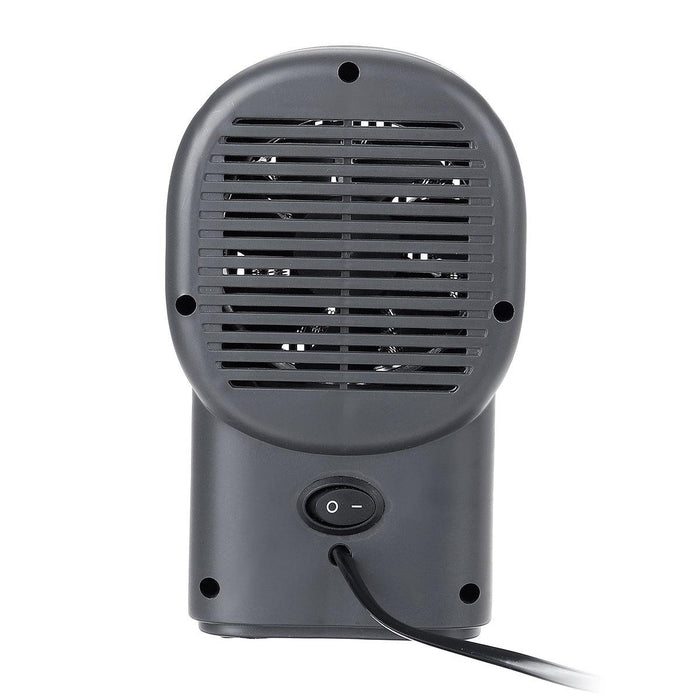 500W Portable Mini Electric Heater Fan Handy Air Warmer Silent Winter Home Office (Grey)