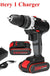 36V Cordless Lithium Electric Screwdriver Power Drill Driver Drilling Machine with Charger