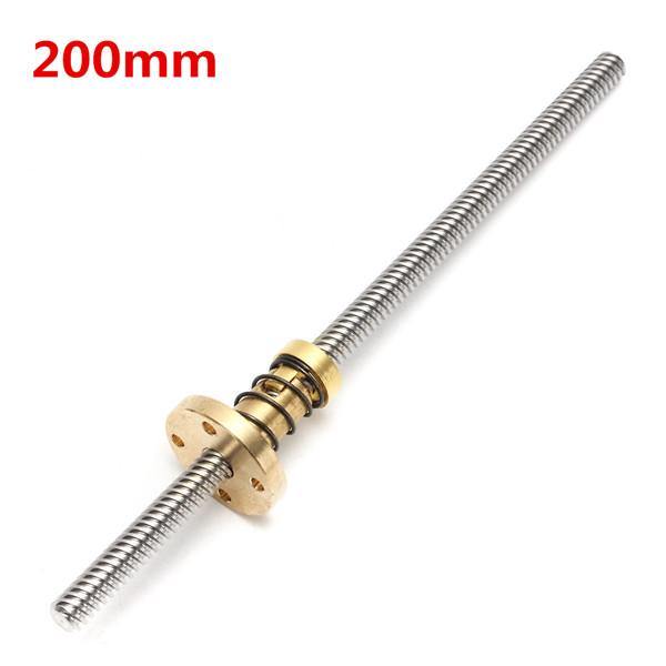 Machifit T8 Lead Screw 100/200/300/400/600mm 8mm Lead Screw with Anti-Backlash Nut