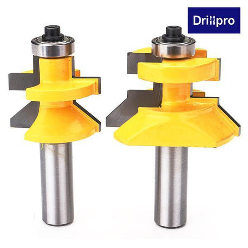 Drillpro RB34 1/2 Inch Shank Matched Tongue Groove V-notch Router Bit