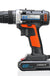 30V Cordless Rechargeable Power Drill Driver Electric Screwdriver with 2 Li-ion Batteries