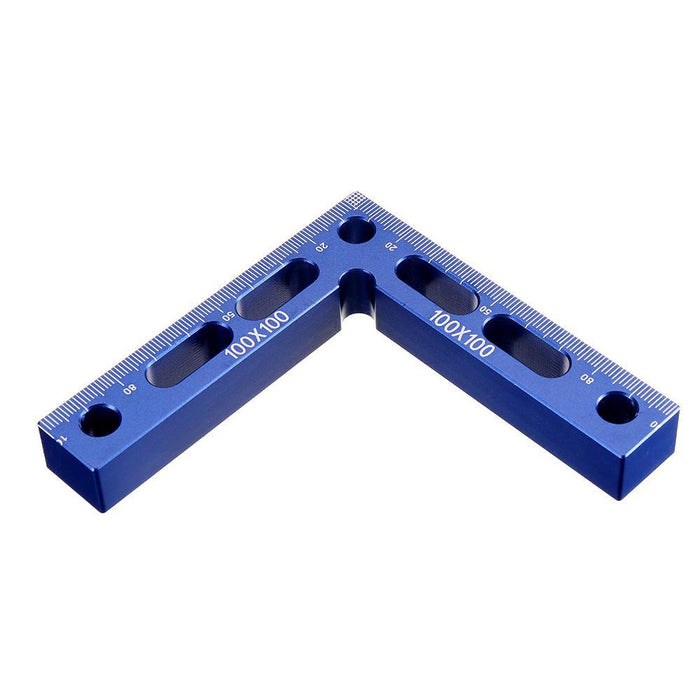 Drillpro 100mm Woodworking Precision Clamping Square L-Shaped Auxiliary Fixture Splicing Board Positioning Panel Fixed Clip Clamp Carpenter Square Ruler