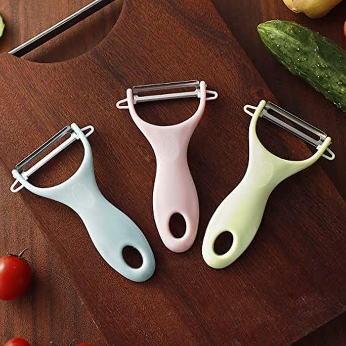 Potato Peelers 3 Pack, Fruit Peelers Potato Peeler, Cucumber, Apple Peelers for Kitchen Original Vegetable Peeler-Set of 3 (Stainless Steel)