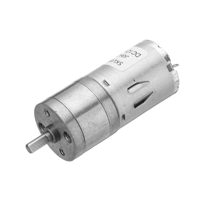 Machifit 25GA370 DC 6/12V 130rpm Gear Reduction Motor with Mounting Bracket and Wheel