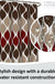 Clarisse Geometric 18 In. X 30 In. 15-Piece Bath Rug and Shower Curtain Set in Espresso