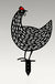 Chicken Yard Art Outdoor Garden Back Yard Gazon Stakes Hen Yard Decor