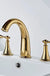 French Retro Three-hole Faucet Bathroom