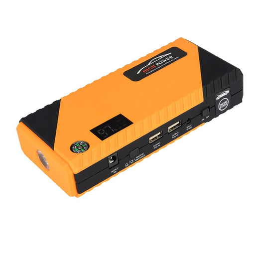 JX31 Display 98600mAh 12V Car Jump Starter Portable USB Emergency Power Bank Battery Booster Clamp 1000A DC Port Yellow