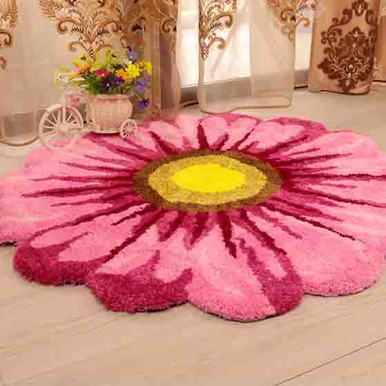 Feblilac Yellow/Red/Blue/Purple/Pink Sunflower Area Mat Bath Mat