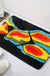 Feblilac Body Art Black Ground Thermal Imaging Beauty Tufted Bath Mat