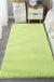 Feblilac Rectangular Solid Light Green Thickened Tufted Bath Mat