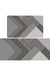 Feblilac Grey Track PVC Leather Kitchen Mat