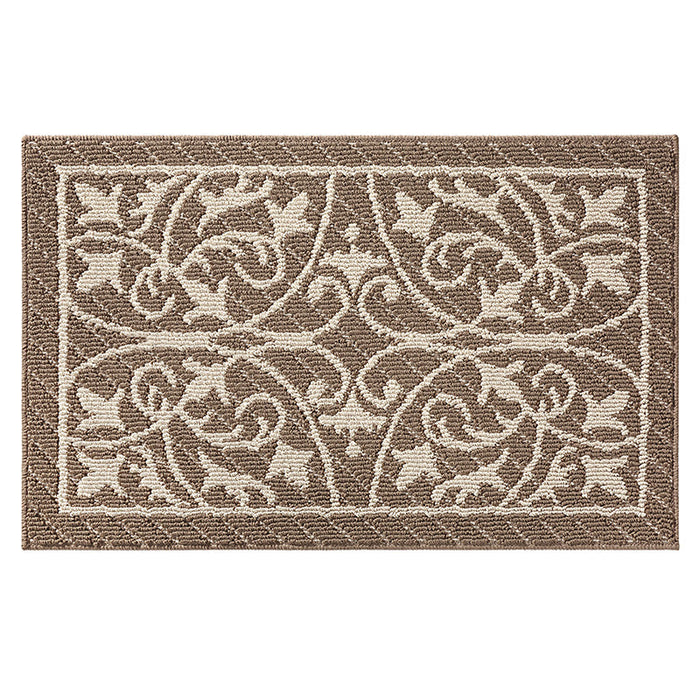 Feblilac Flower Pattern Polypropylene Door Mat