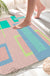 Feblilac Geometric Big Squares Geometric Tufted Bath Mat